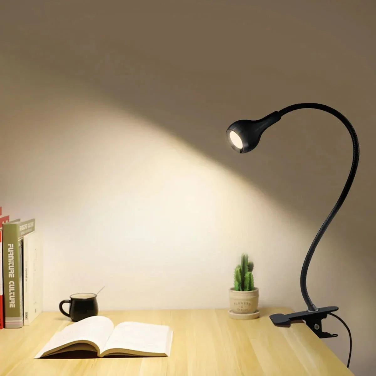 USB LED Reading Lamp with Flexible Arm