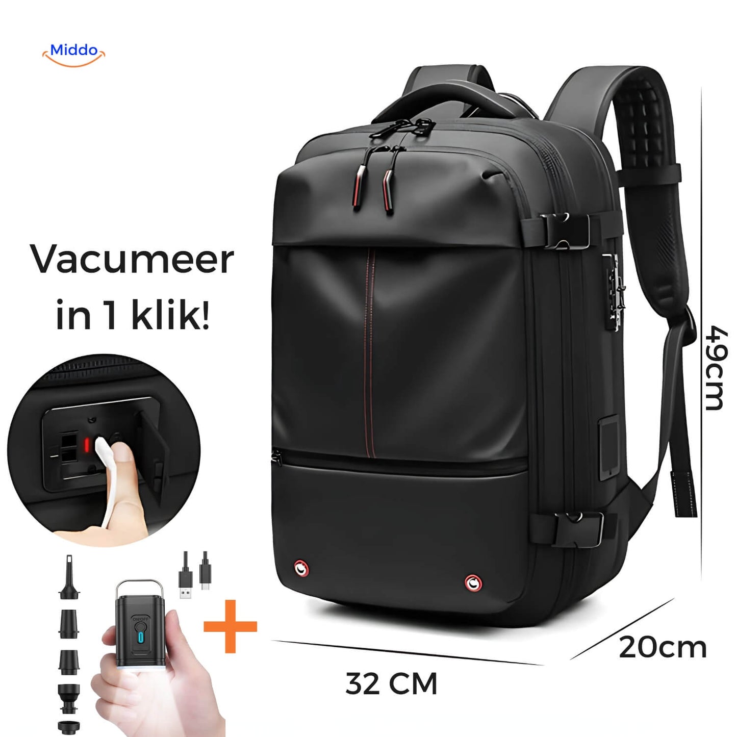 VacuPro™ Vacuum Travel Bag, Compressing & Ideal for Travel