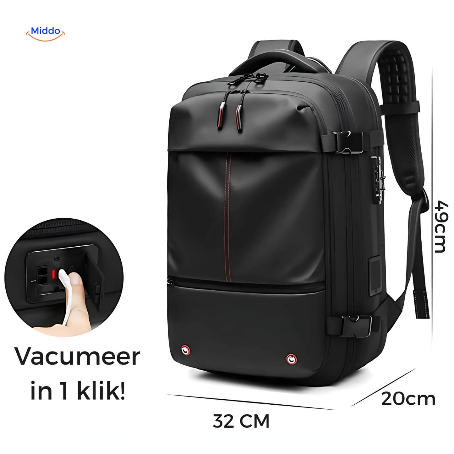 VacuPro™ Vacuum Travel Bag, Compressing & Ideal for Travel