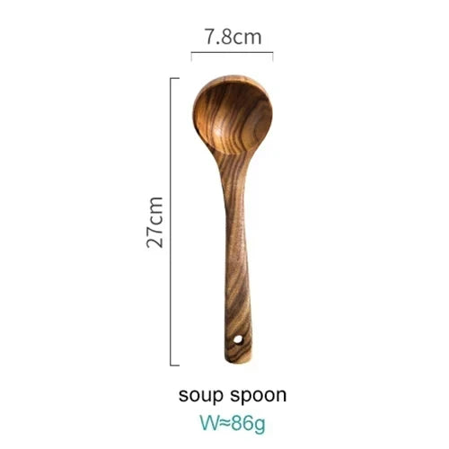 Versatile Acacia Wood Kitchen Utensil Set