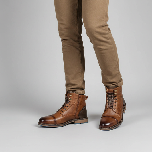 Vintage-Style Ankle Boots