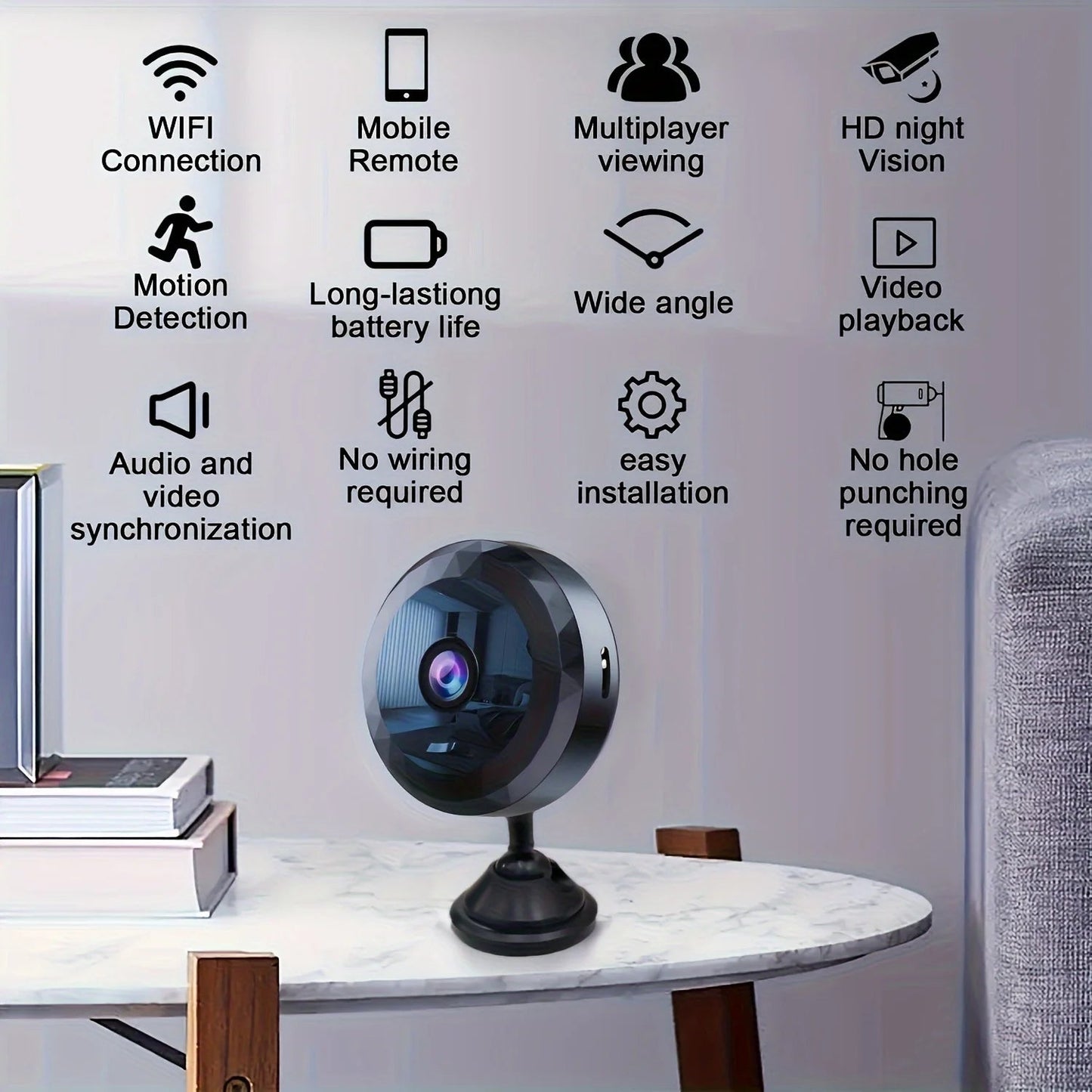 VoltGuard | Wireless Security Mini Camera with Night Vision