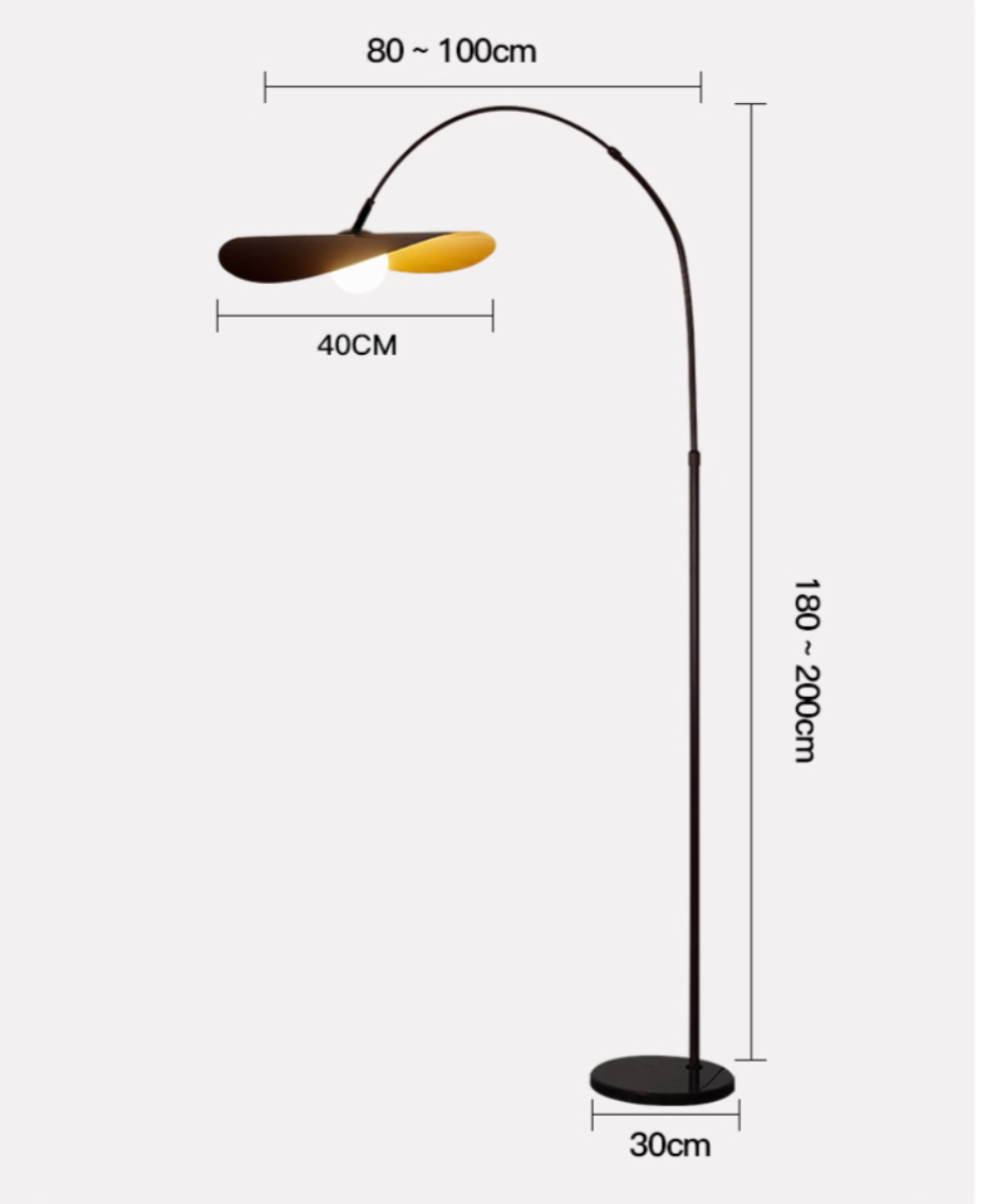 Wabi Sabi Handcrafted Iron & Acrylic Floor Lamp