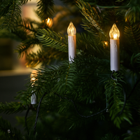 Warm White LED Candle Lights – Classic Christmas Tree Decorations