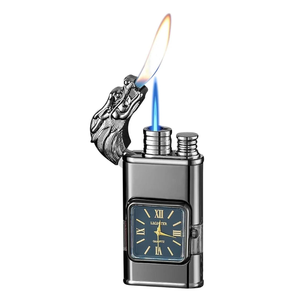 WatchLighter: Vintage Inspired Multifunctional Double Flame Watch Lighter
