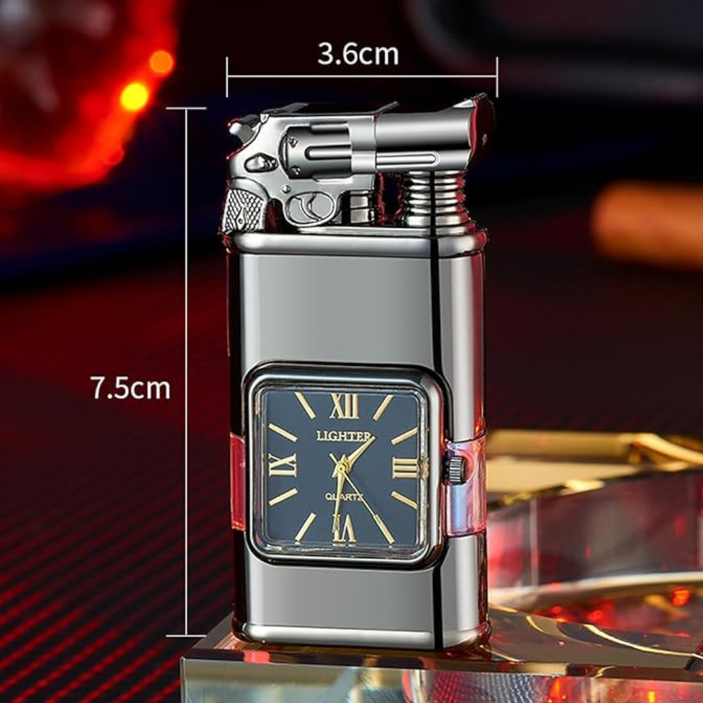 WatchLighter: Vintage Inspired Multifunctional Double Flame Watch Lighter