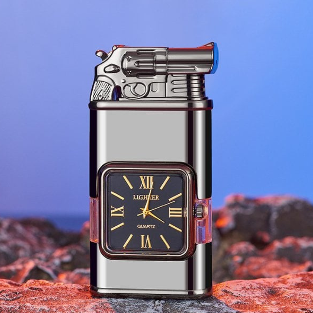 WatchLighter: Vintage Inspired Multifunctional Double Flame Watch Lighter