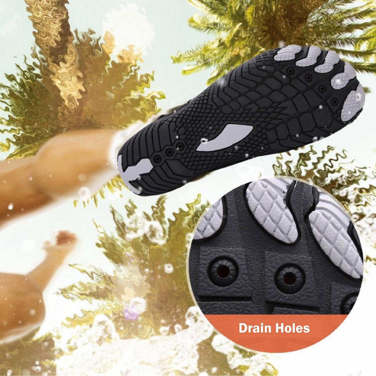 Water Shoes | Non-Slip Profile Sole | Lightweight Orthopedic Support | BareCurrent