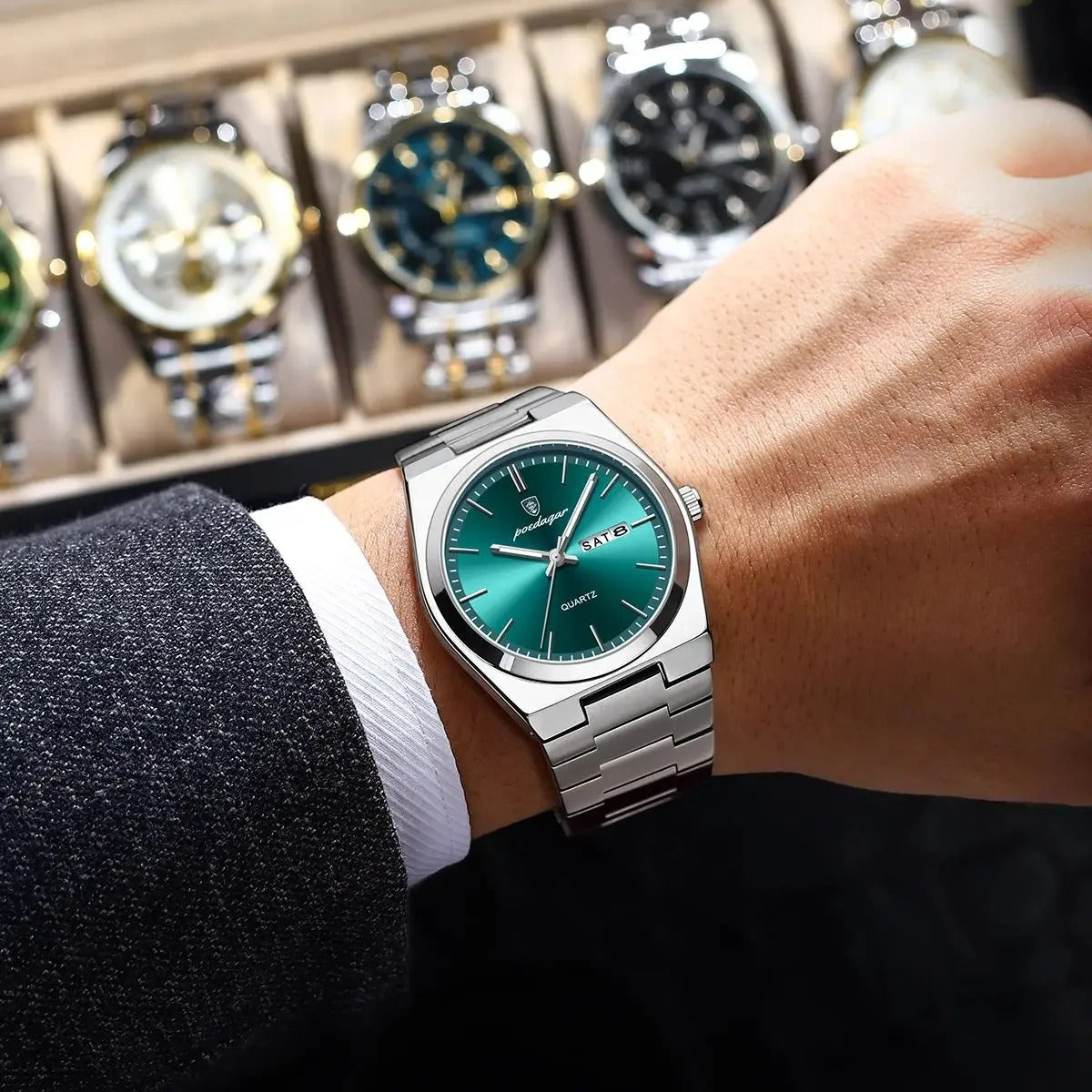 Waterproof Stainless Steel Men's Watch | Luxury & Durable