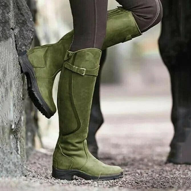 Waterproof Tall Riding Boots - Comfort and Protection