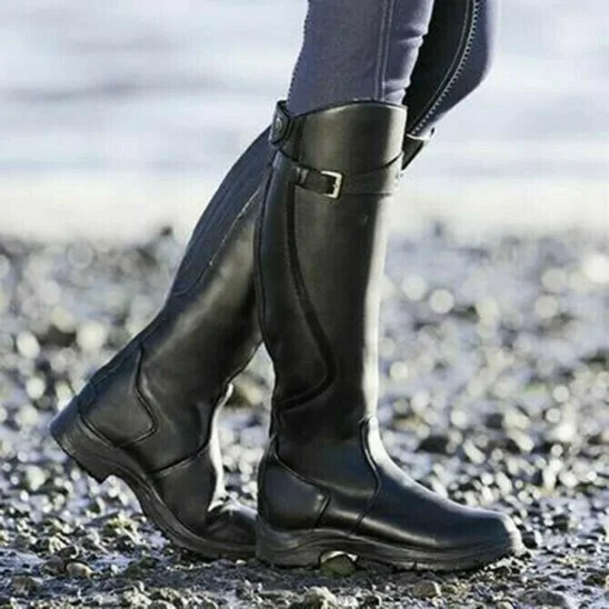 Waterproof Tall Riding Boots - Comfort and Protection