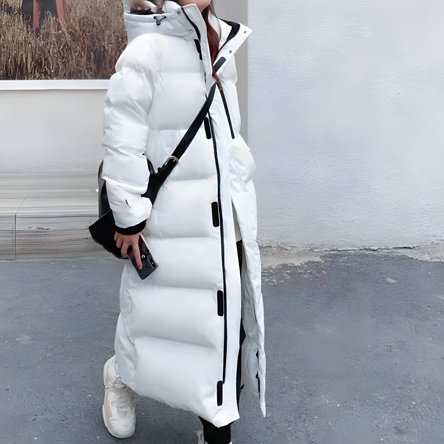 Wind-Resistant Long Down Jacket