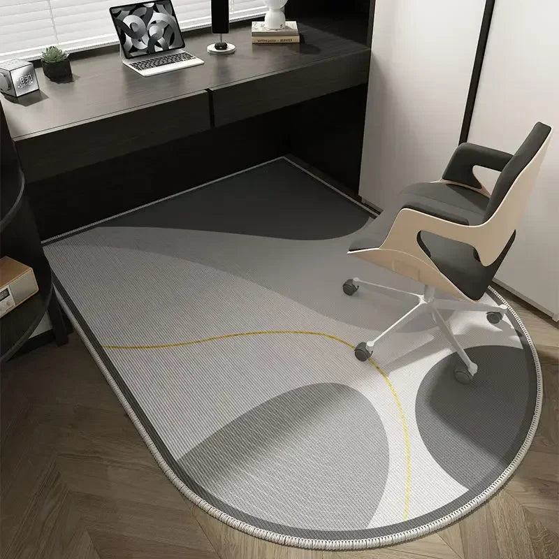 Winnie Geometric Office Chair Mat – Soft Washable Non-Slip Design