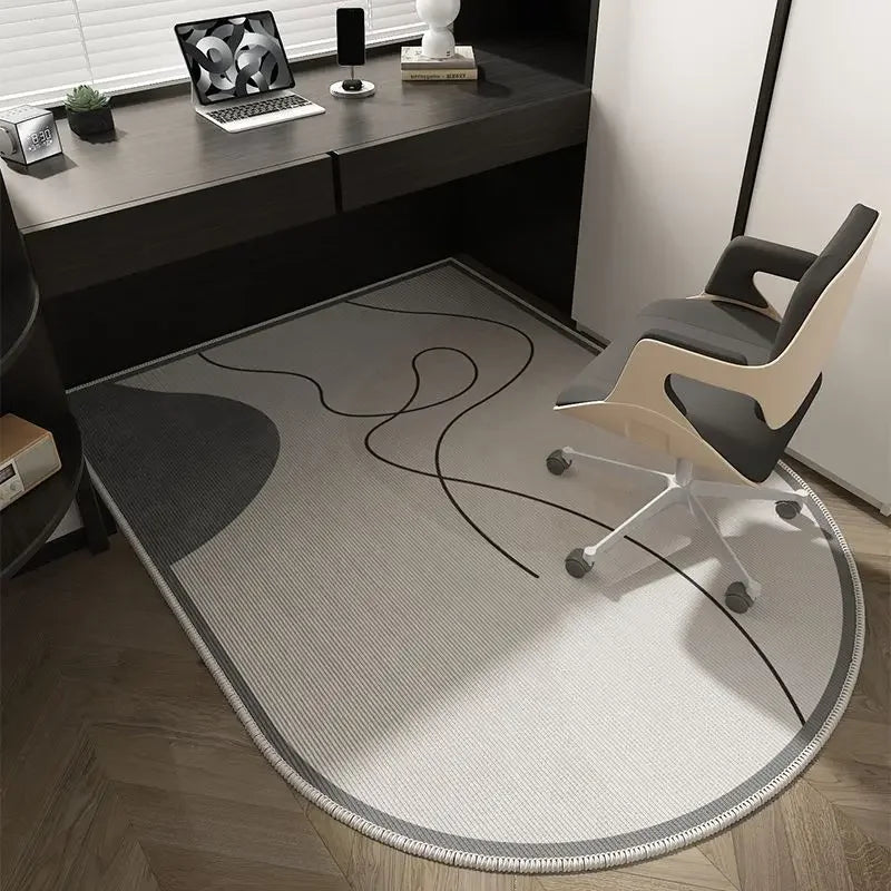 Winnie Geometric Office Chair Mat – Soft Washable Non-Slip Design