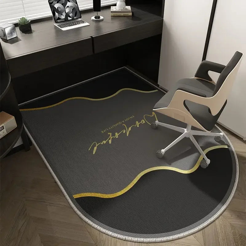 Winnie Geometric Office Chair Mat – Soft Washable Non-Slip Design