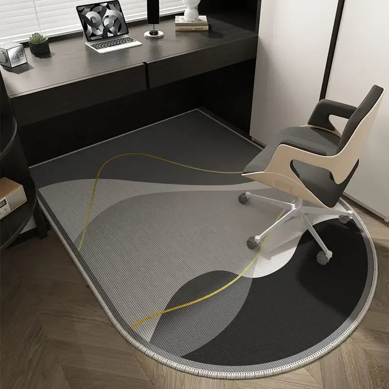 Winnie Geometric Office Chair Mat – Soft Washable Non-Slip Design