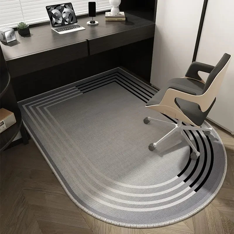 Winnie Geometric Office Chair Mat – Soft Washable Non-Slip Design