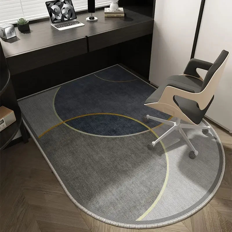 Winnie Geometric Office Chair Mat – Soft Washable Non-Slip Design