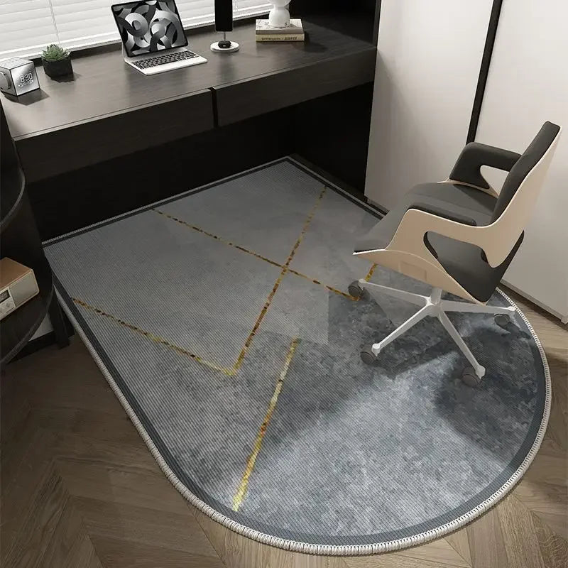 Winnie Geometric Office Chair Mat – Soft Washable Non-Slip Design
