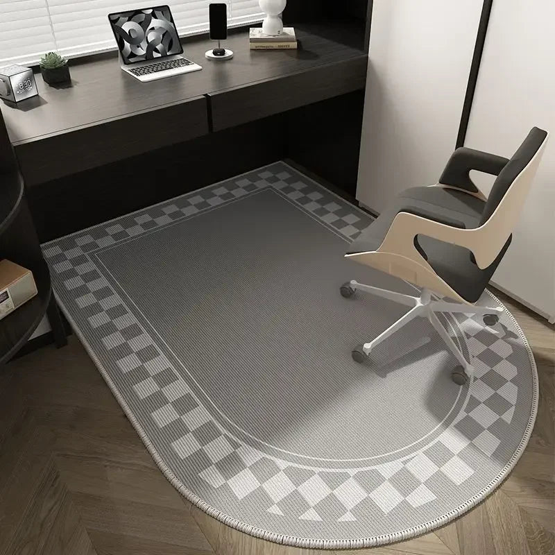 Winnie Geometric Office Chair Mat – Soft Washable Non-Slip Design