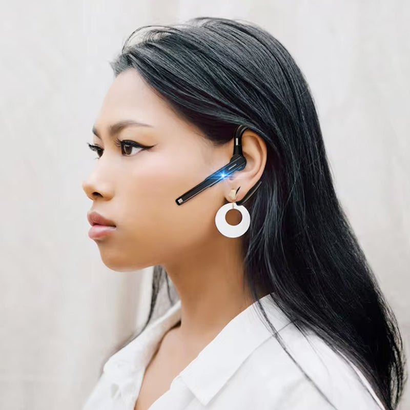 Wireless Bluetooth Headset with Noise Cancellation and HiFi Sound