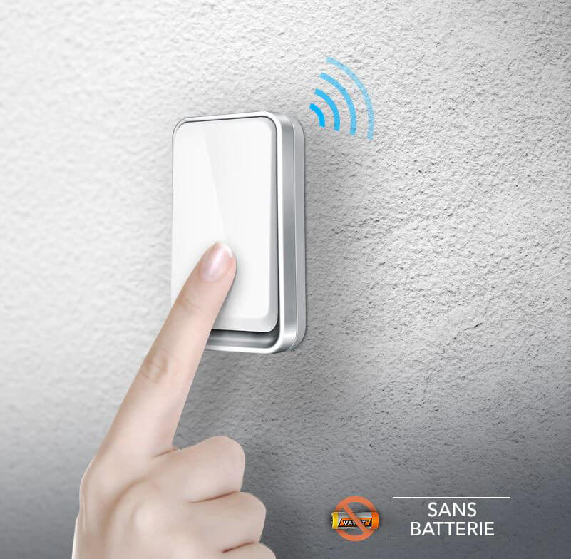 Wireless Doorbell Without Battery - Weatherproof & Energy Efficient