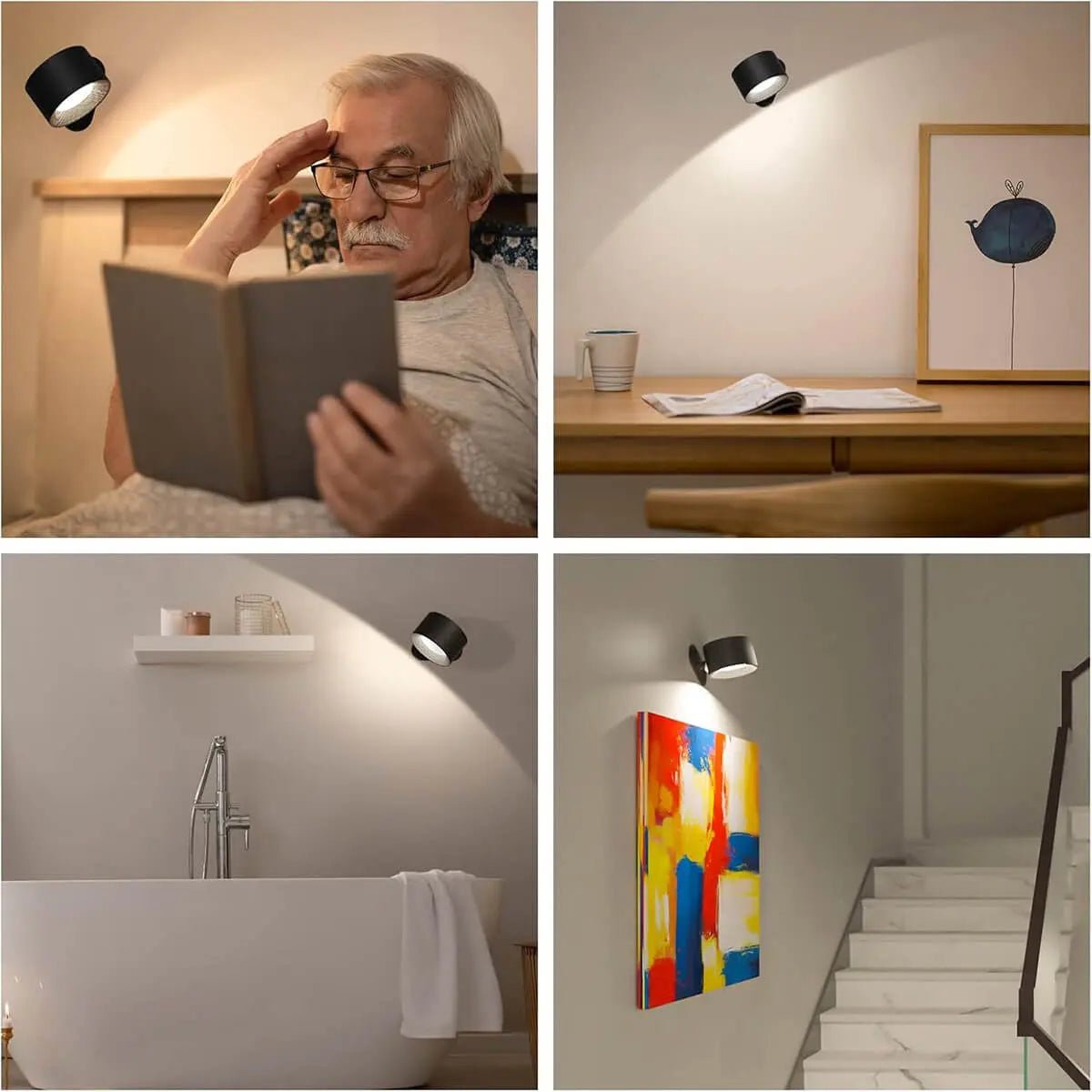 Wireless Wall Light with Remote Control - Nordic Style Home Lamp