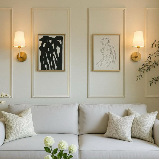 Wireless Wall Sconces with Dimming Capability and Fabric Shade – 3 Color Temperatures, Remote Control, 2 Pieces in a Pack for Bedroom and Hallway