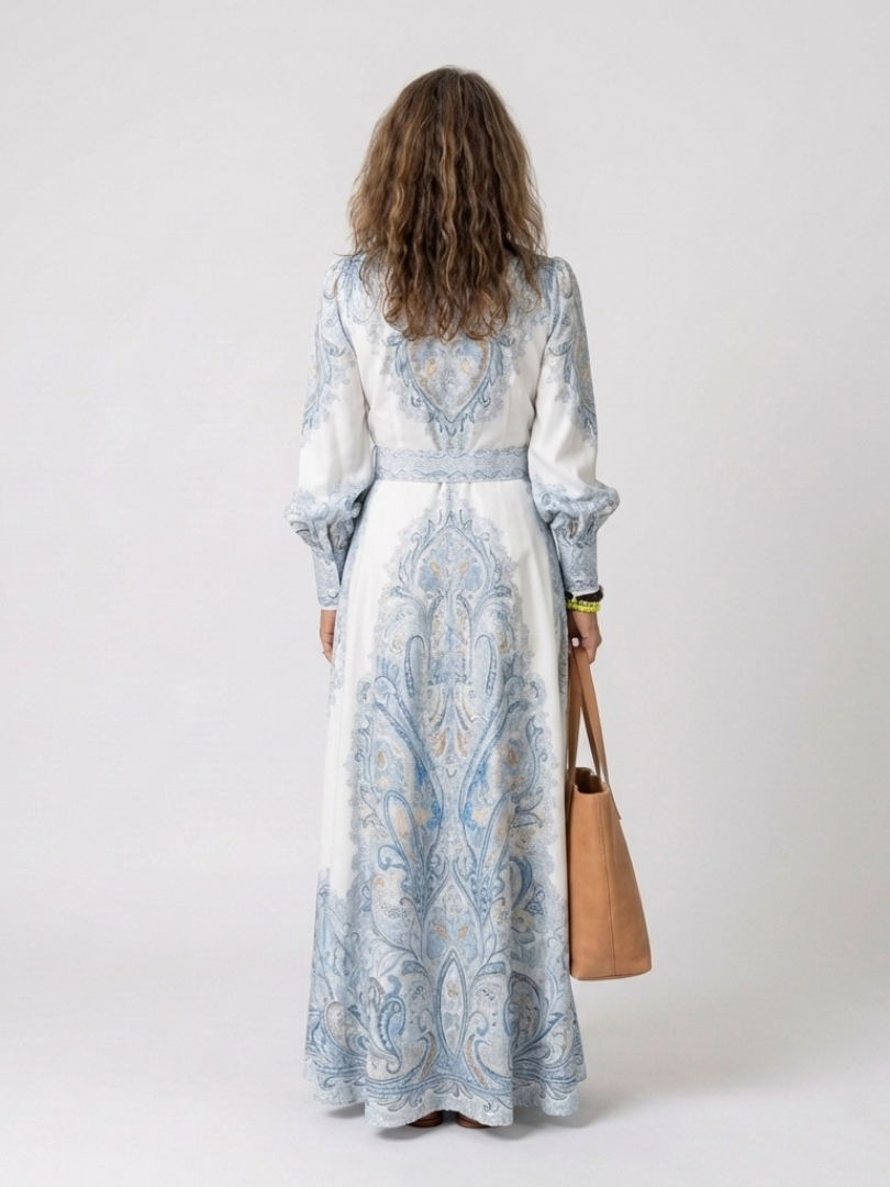 Women's Button-Down Maxi Shirt Dress