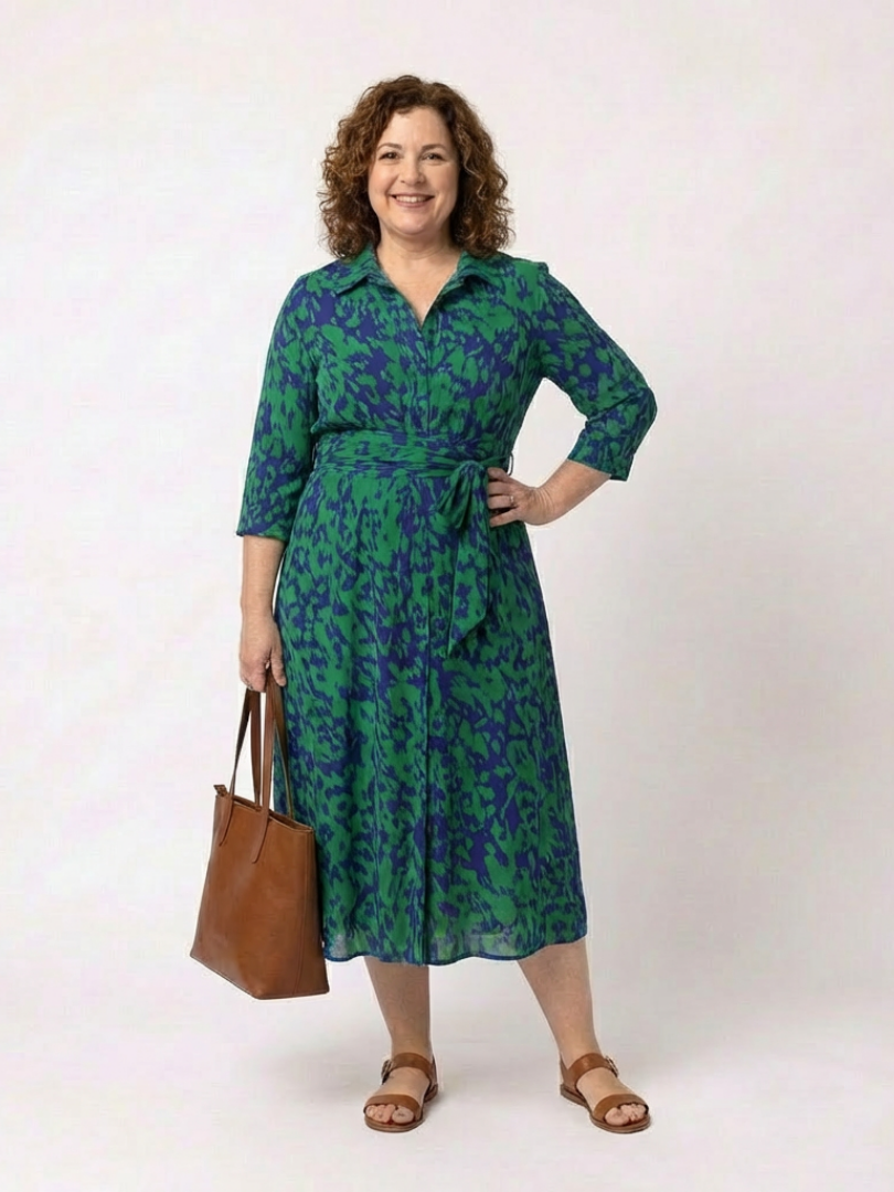 Women's Button-Down Midi Shirtdress