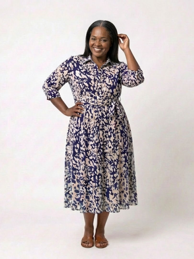 Women's Button-Down Midi Shirtdress