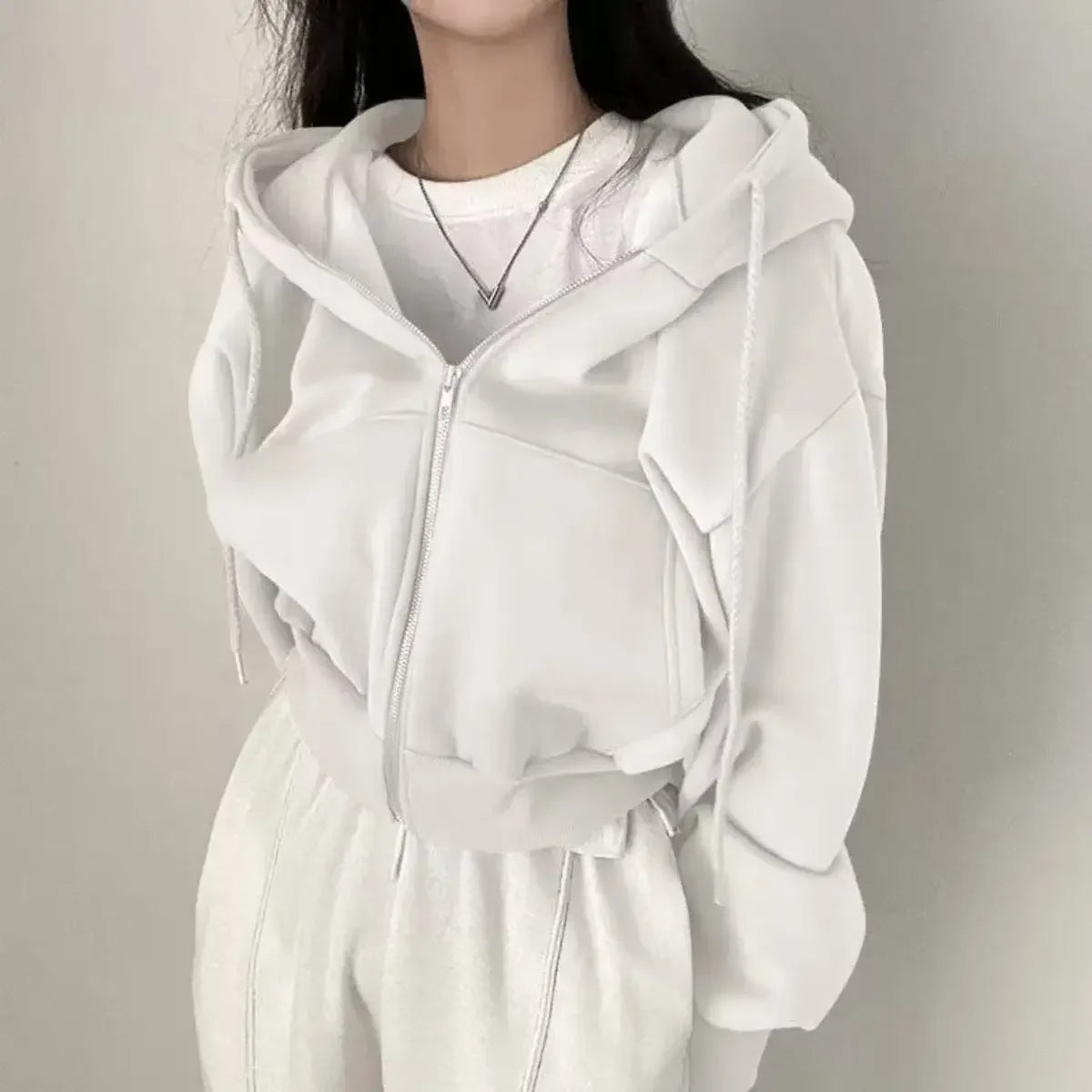 Women's Casual Winter Fashion Zip-Up Hoodie Sweatshirt
