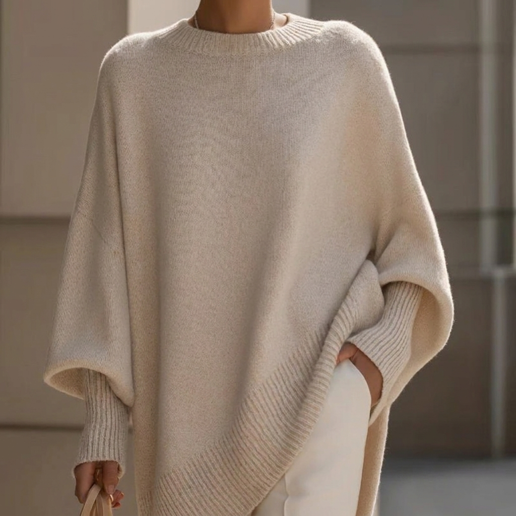 Women's Chunky Knit Crew Neck Sweater