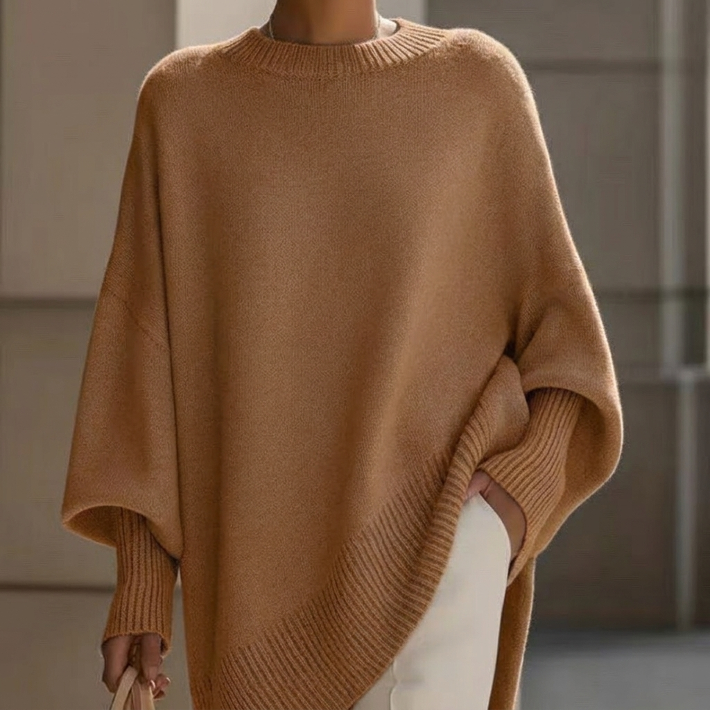 Women's Chunky Knit Crew Neck Sweater