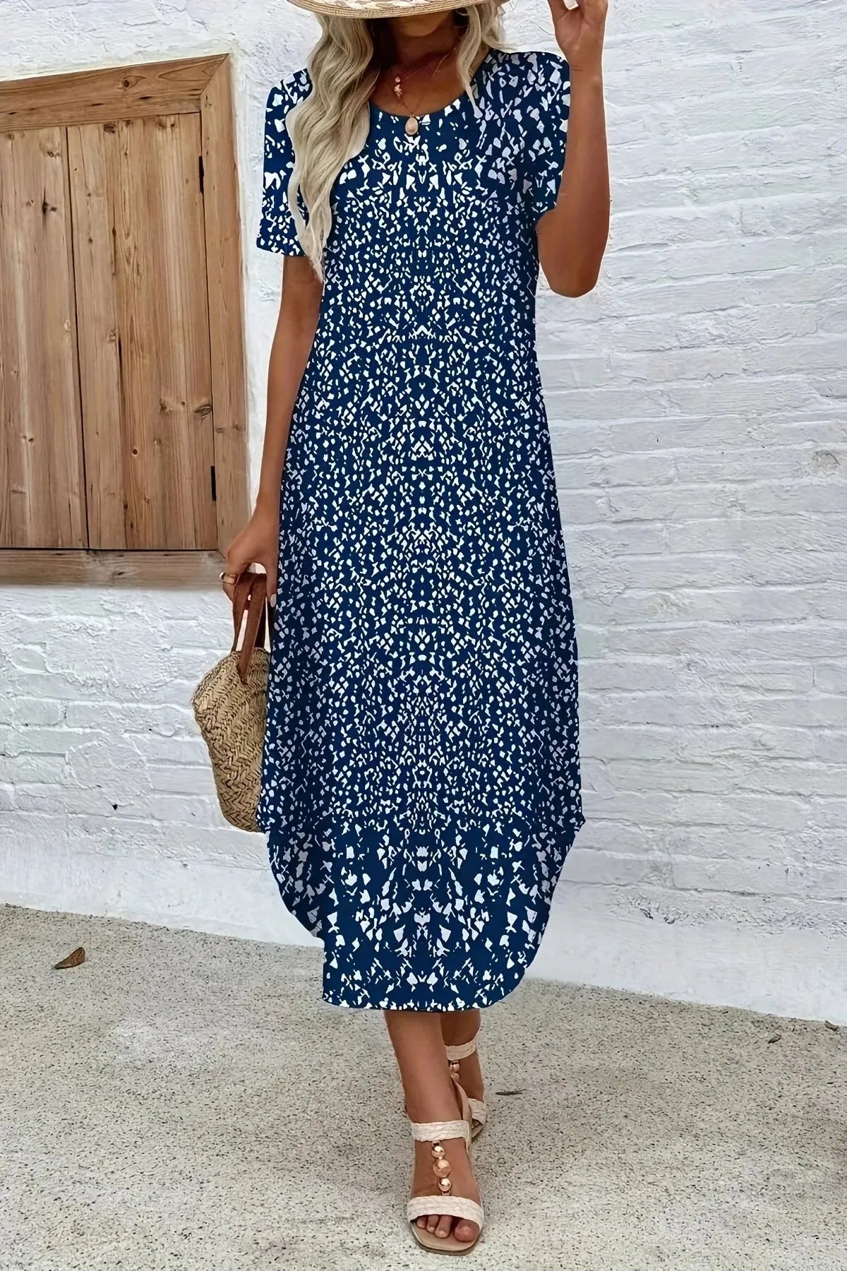 Women's Elegant Floral Maxi Dress