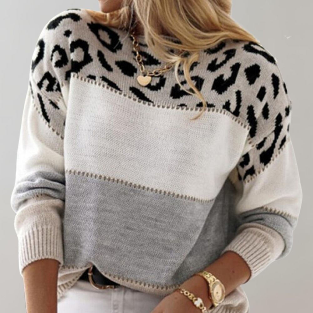 Women's Elegant V-Neck Knit Sweater – Fine-Knit Pullover