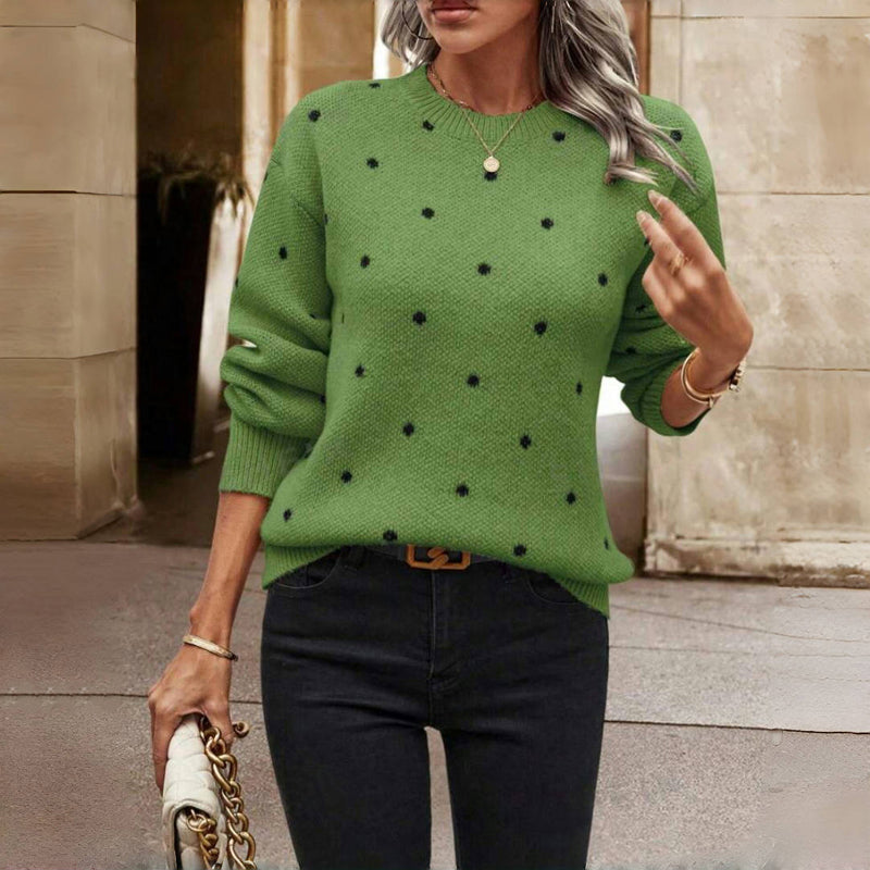 Women's Elegant V-Neck Knit Sweater – Soft and Stylish Pullover