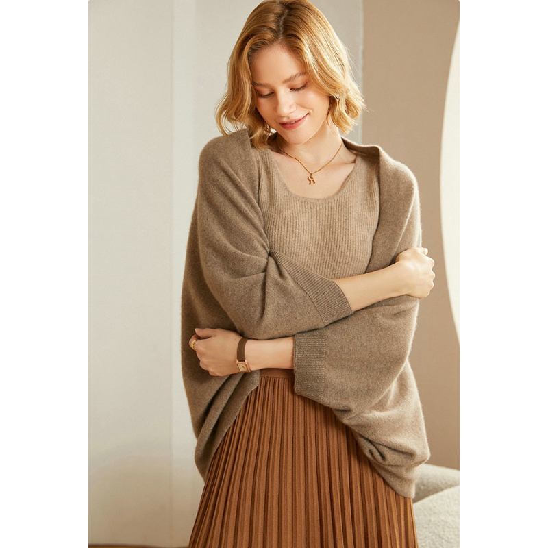 Women's Elegant Warm Soft Knit Shawl Wrap