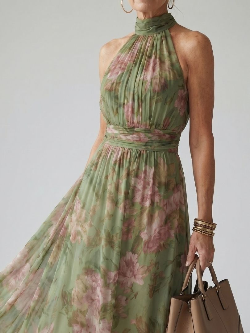 Women's Halter Maxi Dress