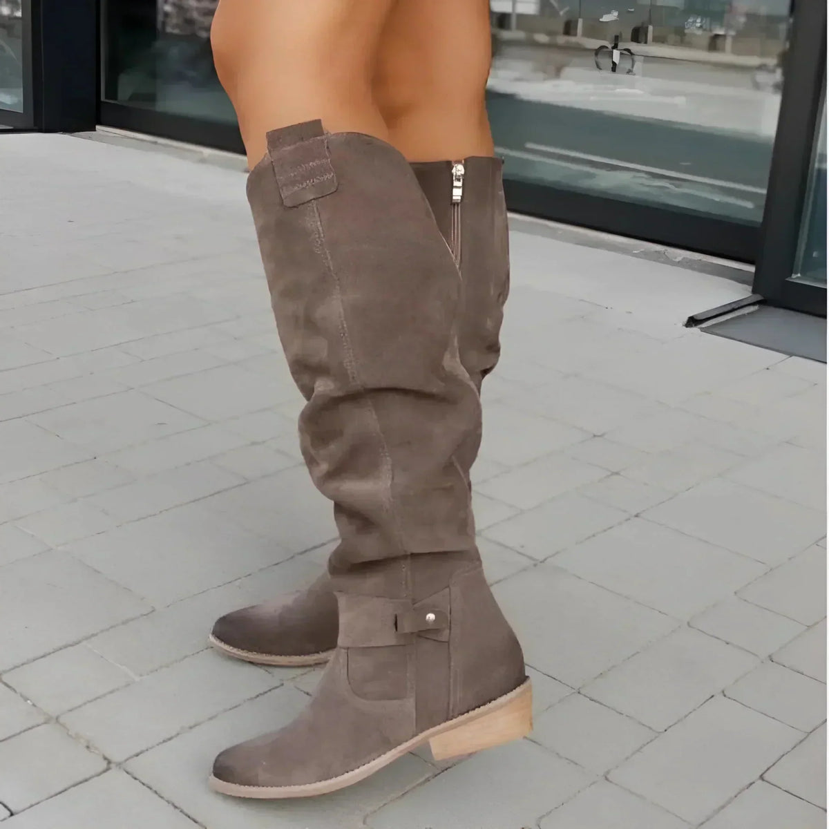 Women's Leather or Suede Boots - Timeless Design, Comfortable and Winter-Ready
