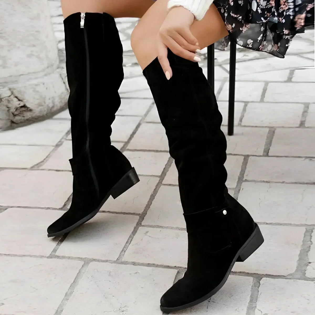 Women's Leather or Suede Boots - Timeless Design, Comfortable and Winter-Ready