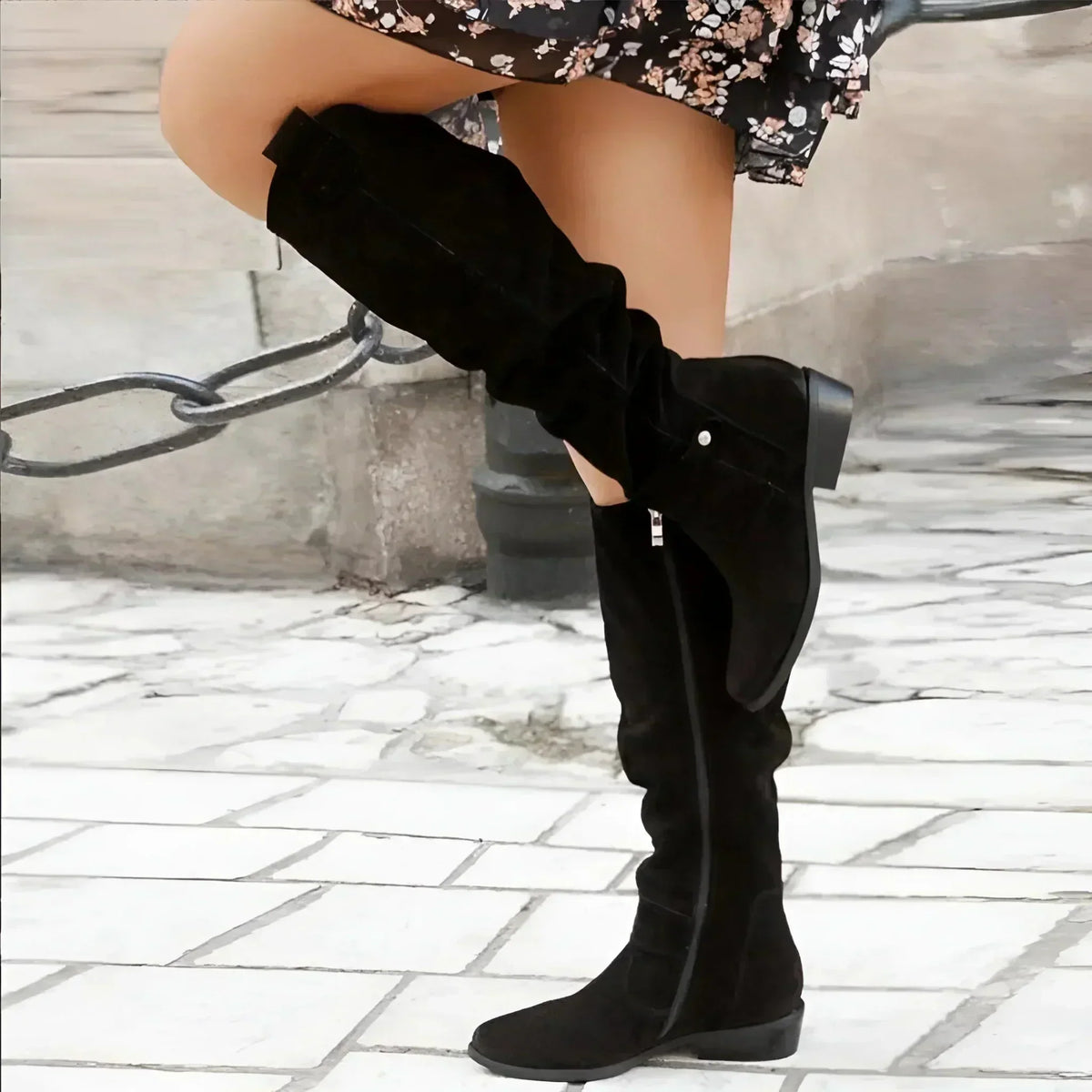 Women's Leather or Suede Boots - Timeless Design, Comfortable and Winter-Ready