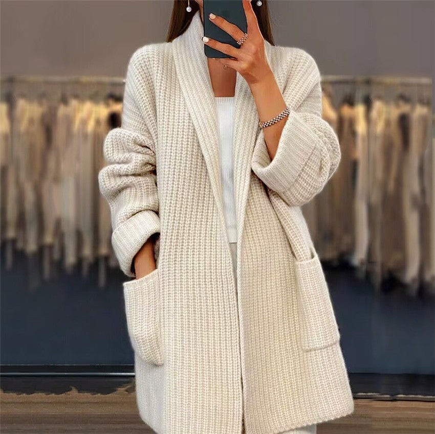 Women's Long Cardigan Outerwear for Fall/Winter