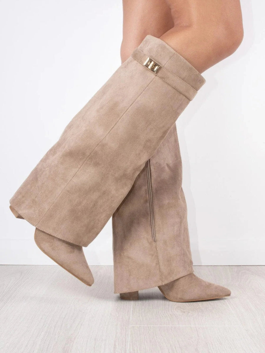Women's Luxury Suede Over-the-Knee Boots