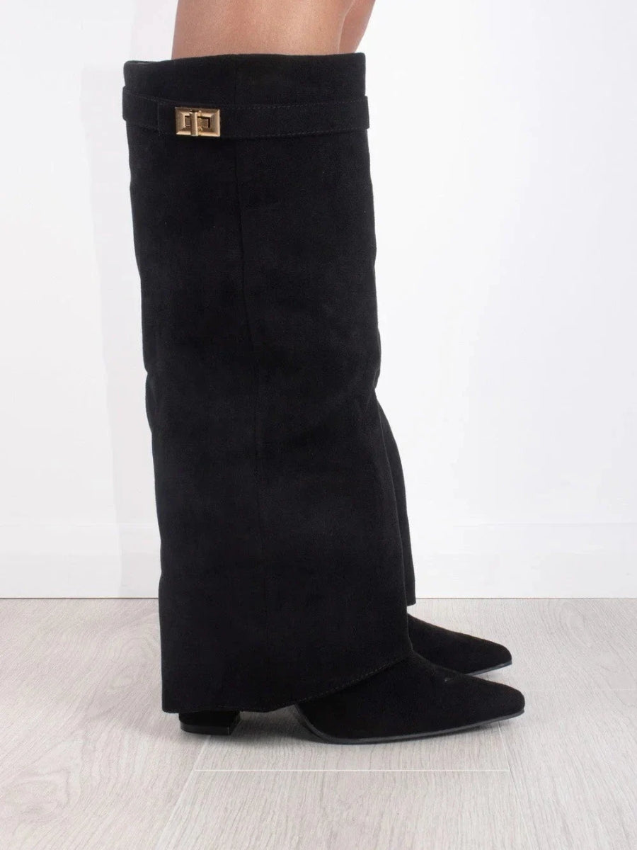 Women's Luxury Suede Over-the-Knee Boots