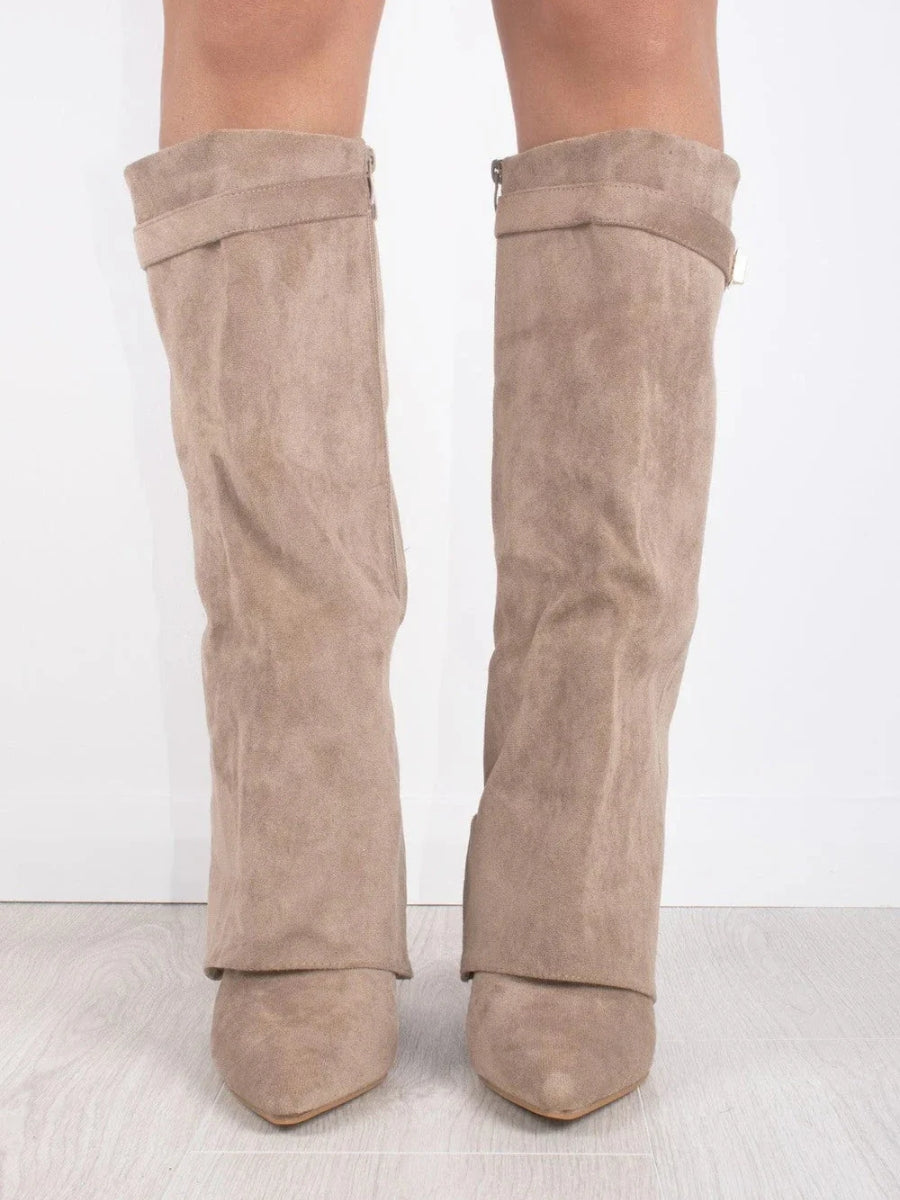 Women's Luxury Suede Over-the-Knee Boots