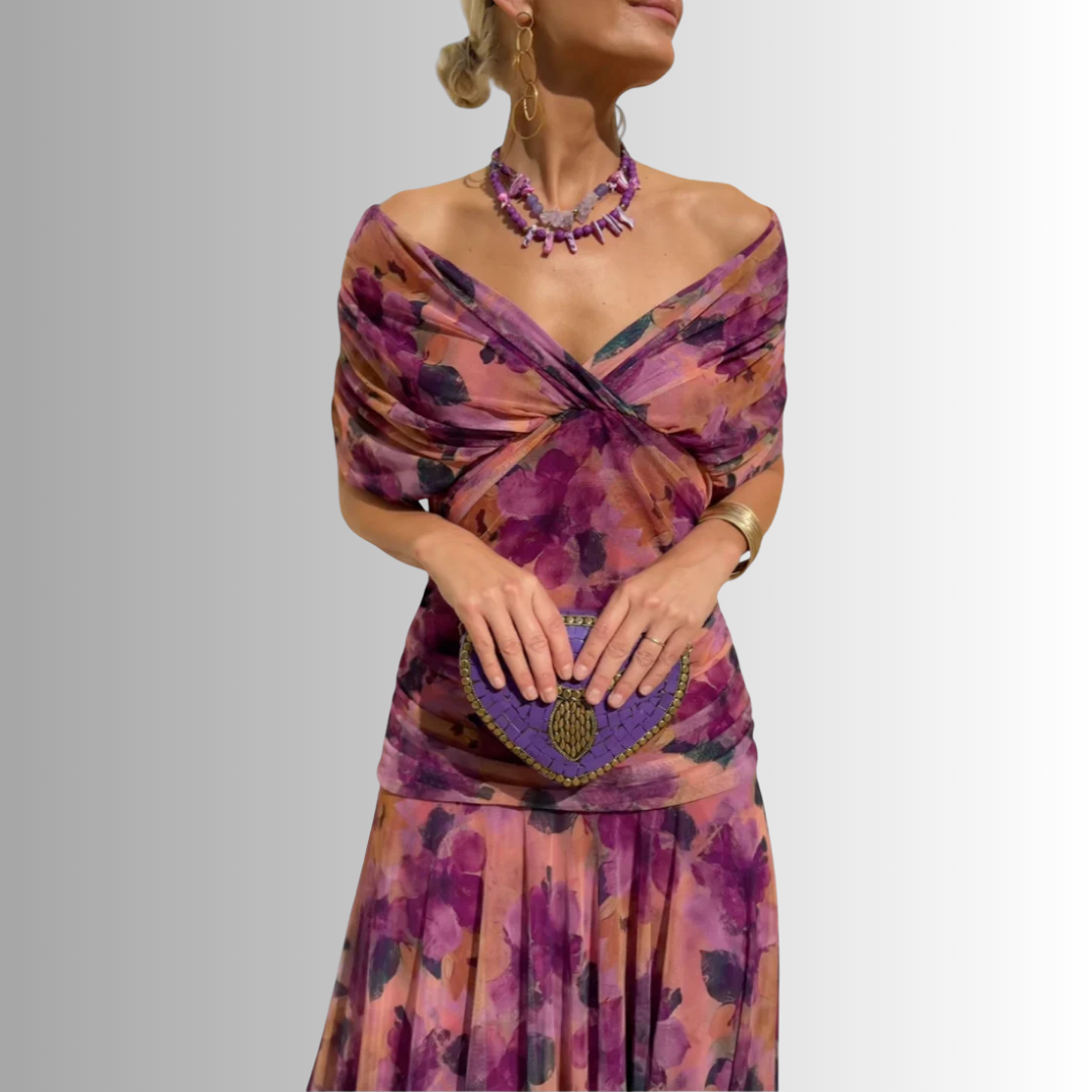 Women's Off-Shoulder Bodycon Maxi Dress