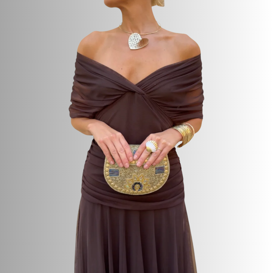 Women's Off-Shoulder Bodycon Maxi Dress