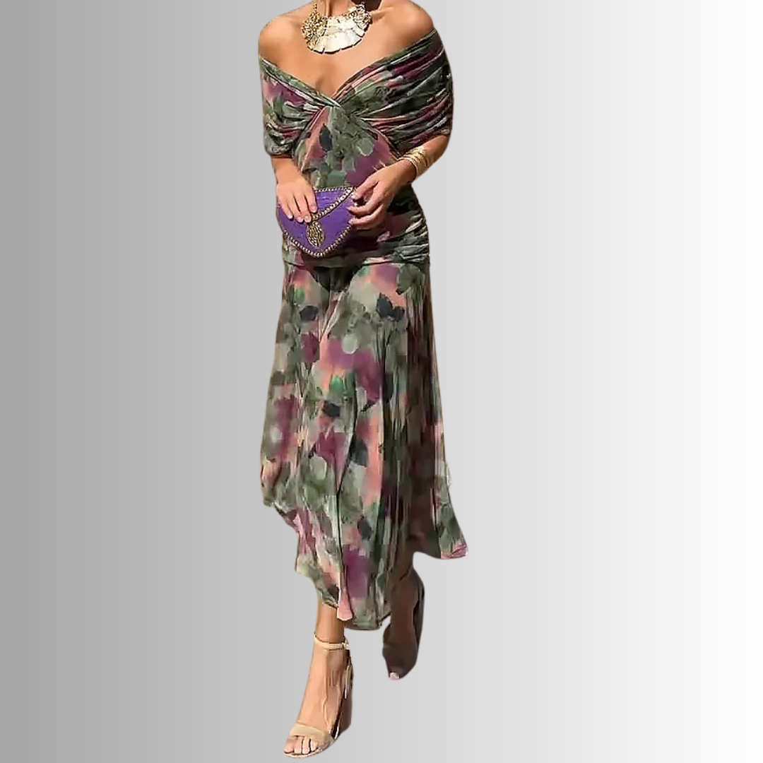 Women's Off-Shoulder Bodycon Maxi Dress