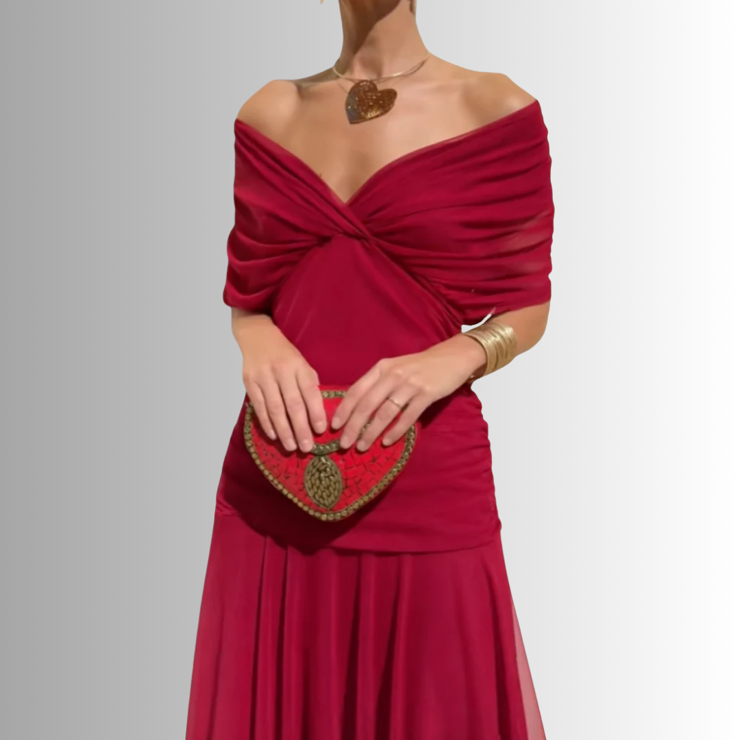 Women's Off-Shoulder Bodycon Maxi Dress